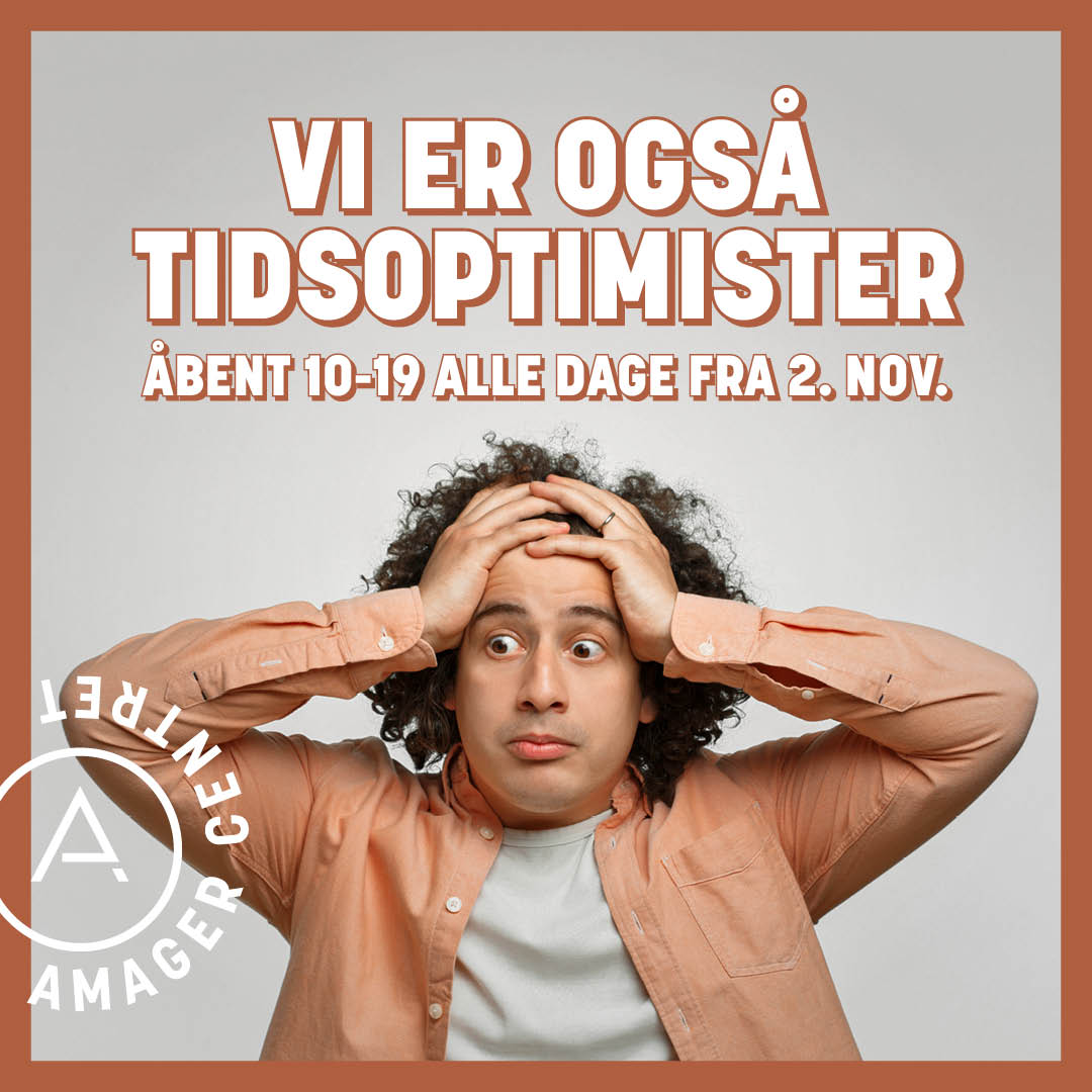 åbent 10-19 alle dage fra 2. november